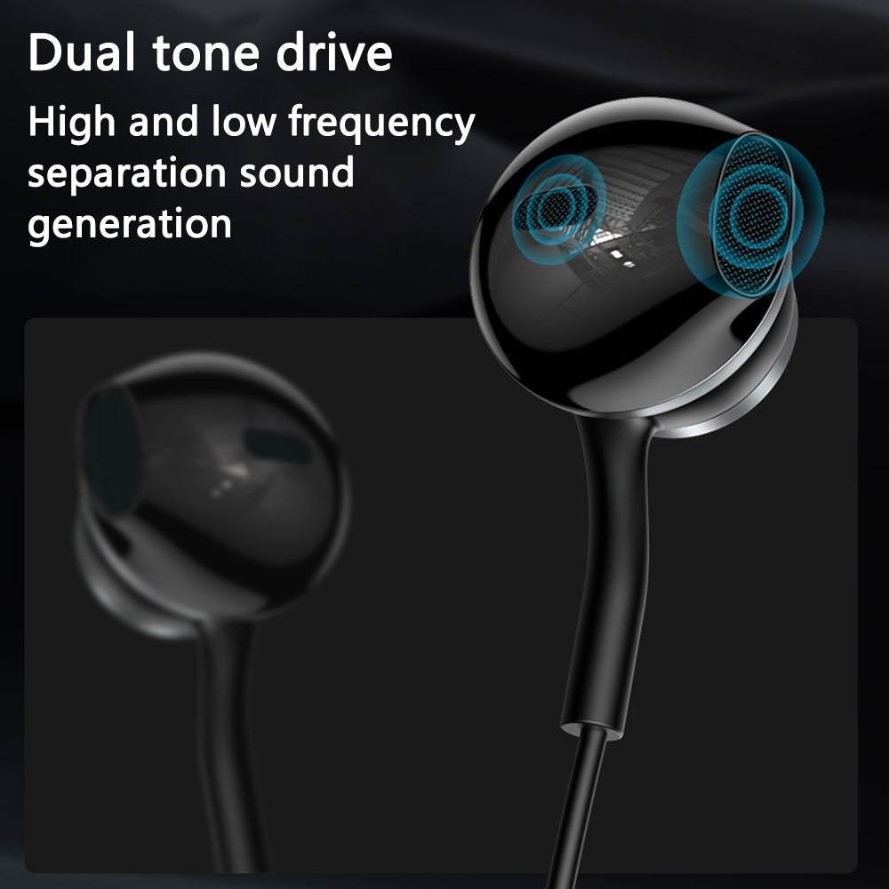 YESIDO YH41 Type-C ledningsført semi-i-ear-øretelefon Wire Control Stereo Musik Telefon Headset YESIDO YH41 Type-C ledningsført semi-i-ear-øretelefon Wire Control Stereo Musik Telefon Headset